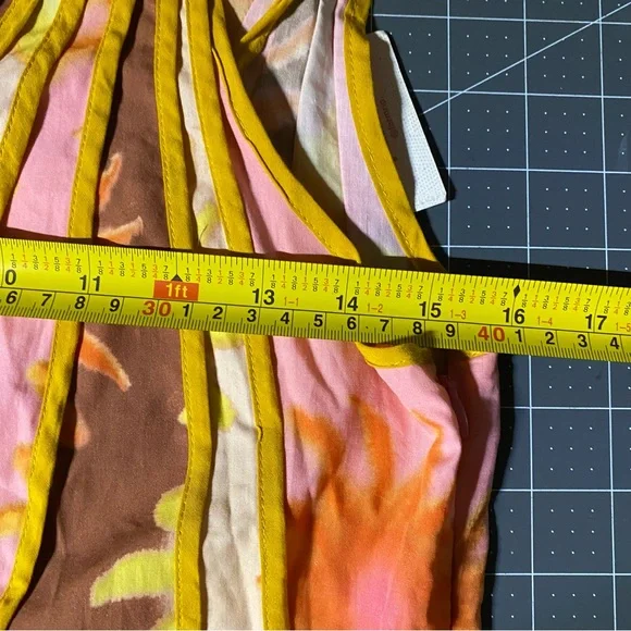 NEW Farm Rio X Anthropologie One-Shoulder Seamed A-Line Dress Medium - Picture 8 of 9